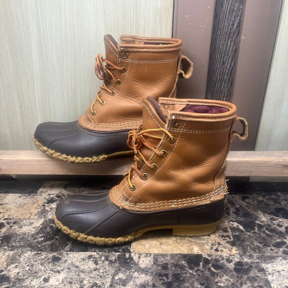 L.L. Bean Bean Boots Duck Boots Brown GoreTex Men\'s Size 6 Made In USA main image 13